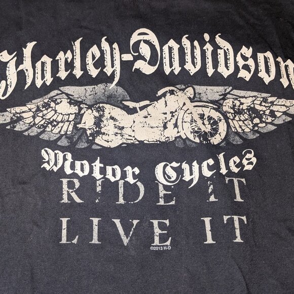 Harley Davidson Motorcycle South Valley Sandy Utah Mens T Shirt Sz XL - Picture 2 of 5